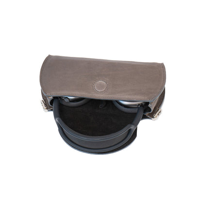 Leather Case for AirPods Max (Gray / full-grain)-1